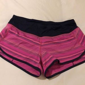 Lululemon size 6 speed shorts, hot pink
